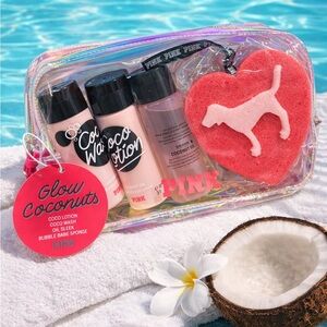 PINK Victoria’s Secret Glow Coconuts 5PC Gift Set NWT